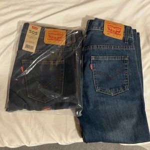 LEVI'S 505 Jeans Bundle--Boys 8H